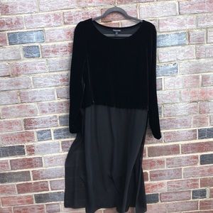 Eileen fisher cropped sweater with black mesh